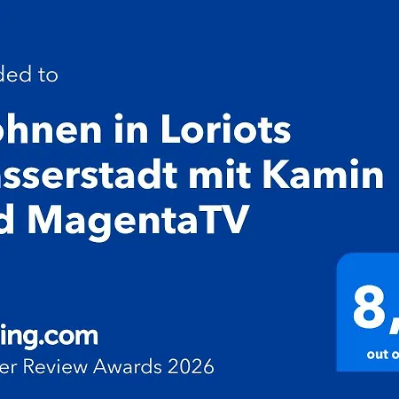 Apartment Wohnen In Loriots Wasserstadt Mit Kamin Und Magentatv *